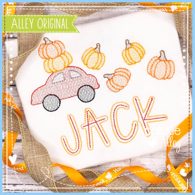 SCRATCHY CAR WITH PUMPKINS 5057AAEH