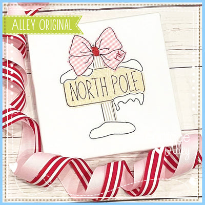 VINTAGE NORTH POLE WITH BOW 5210AAEH