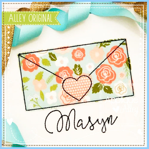 VINTAGE SIMPLE ENVELOPE WITH HEART - AAEH