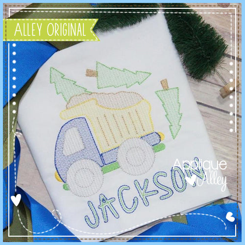 SCRATCHY DUMP TRUCK WITH TREES 5040AAEH