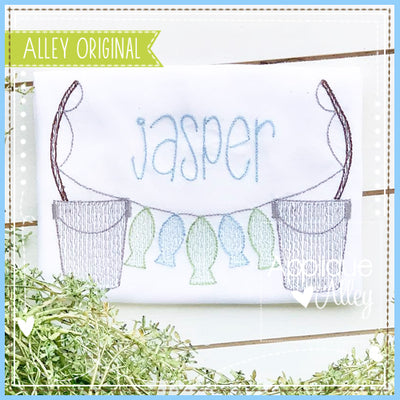SCRATCHY FISHING BUCKETS BUNTING STRING - APPALLEY