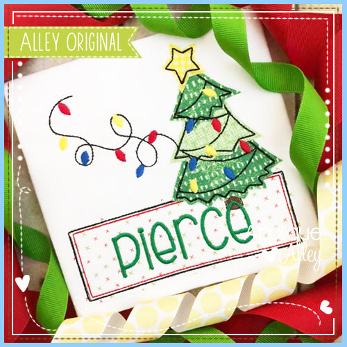 CHRISTMAS TREE WITH LIGHT STRING NAME PLATE 5188AAEH