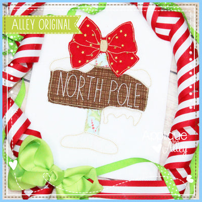 VINTAGE NORTH POLE WITH BOW 5210AAEH