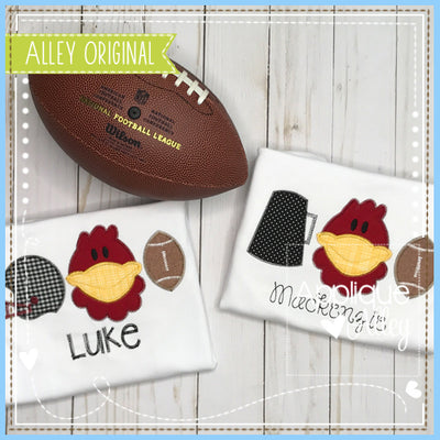 BLANKET STITCH FOOTBALL TRIO ROOSTER