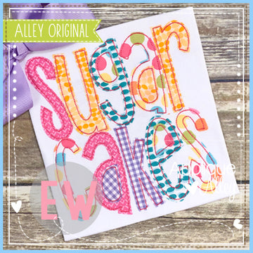 SUGAR CAKES APPLIQUE FONT AAEW