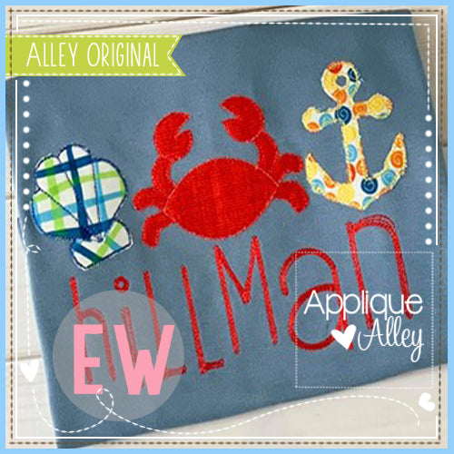 VINTAGE SEASHELL CRAB ANCHOR TRIO AAEW