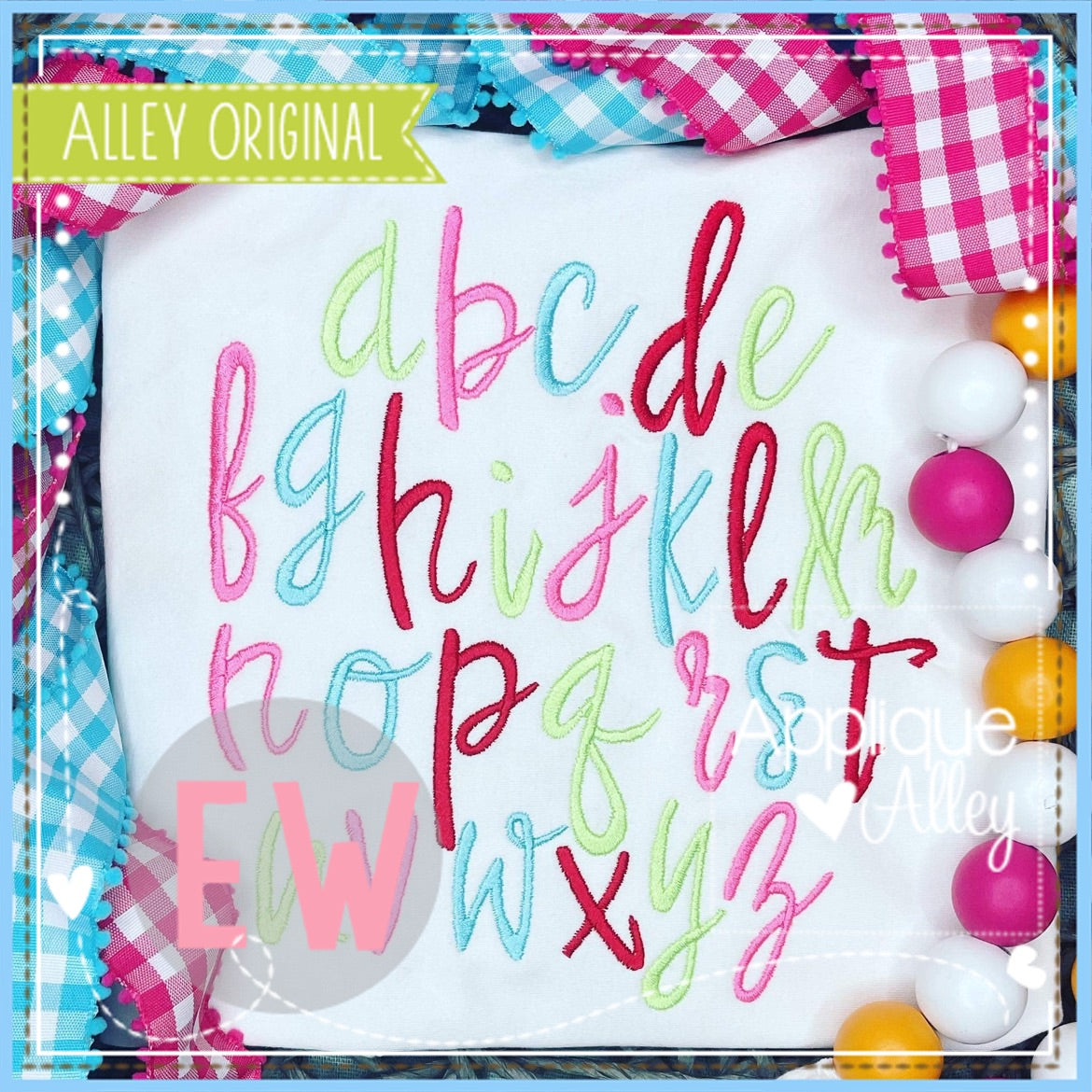 Allee Lettering AA FARMHOUSE ALLEY FONT LARGE 6964AAEW – appliquealley