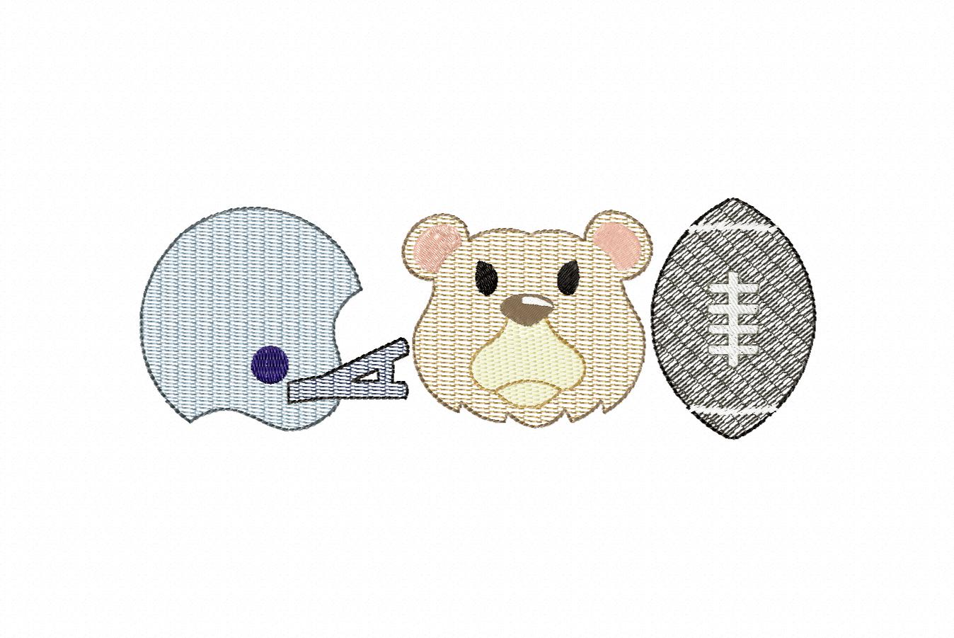 SCRATCHY BEAR FOOTBALL TRIO 6643AAEH