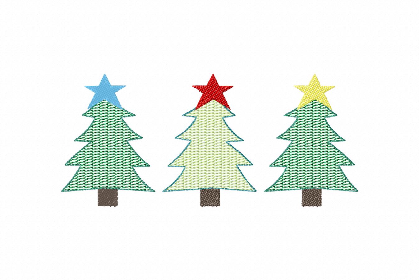 SCRATCHY WHISPY CHRISTMAS TREE TRIO 6871AAEH