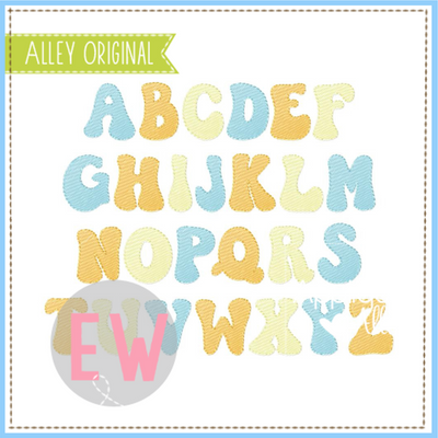 AA SCRATCHY FADE GROOVY FONT 7193AAEW