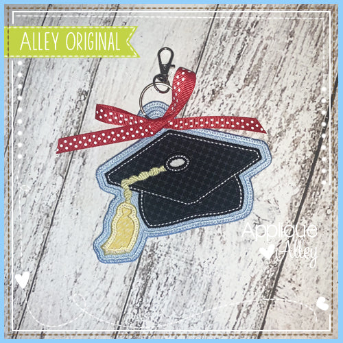 BAG TAG GRADUATION HAT 5543AAEH – appliquealley