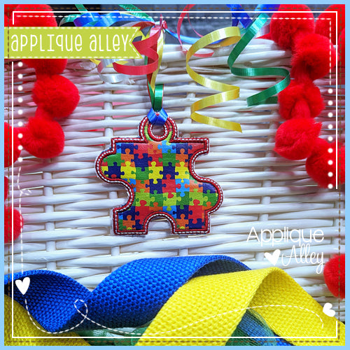 BAG TAG PUZZLE PIECE AUTISM 7204AAEH