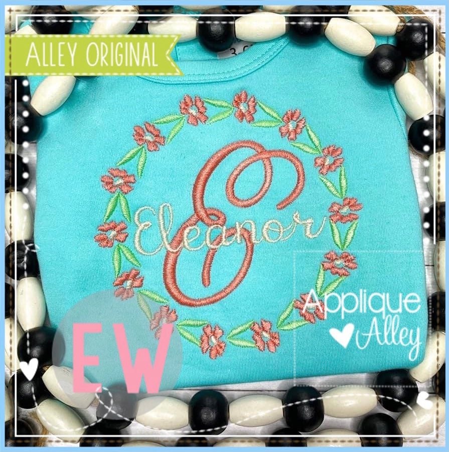 BUTTERCUP FLORAL CIRCLE FRAME 5562AAEW