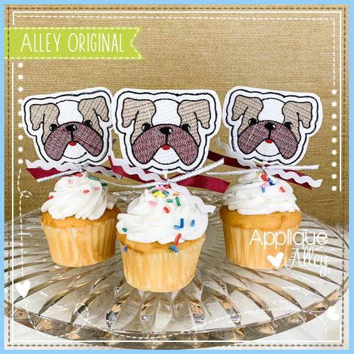 CUPCAKE TOPPER BULLDOG 5846AAEH