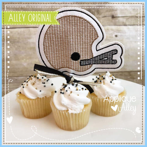 CUPCAKE TOPPER FOOTBALL HELMET 5848AAEH