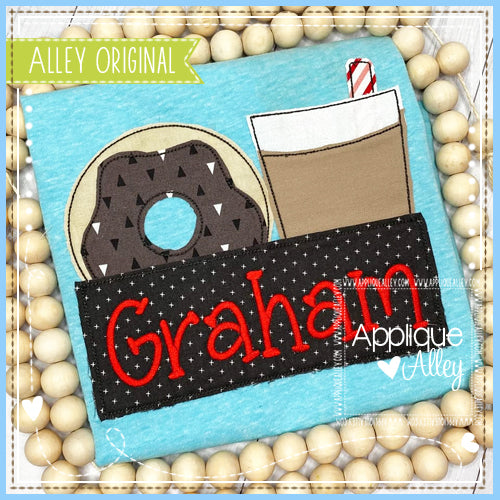 DONUT AND MILK WITH NAME PLATE VINTAGE 5678AAEH