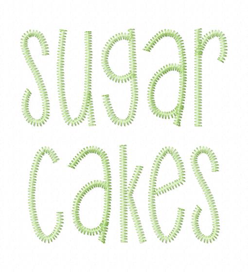 AA SUGAR CAKES ZZ FONT 5098AAEW