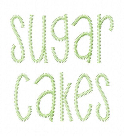 AA SUGAR CAKES ZZ FONT 5098AAEW