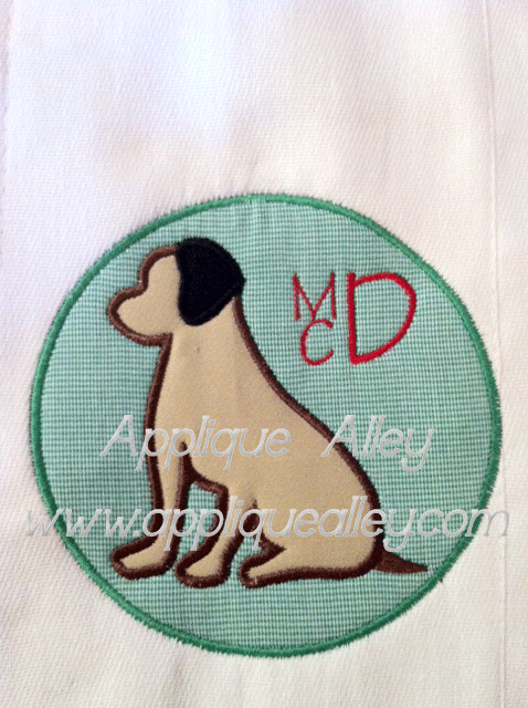 DOG IN CIRCLE PATCH