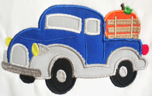 OLD TRUCK WITH PUMPKIN