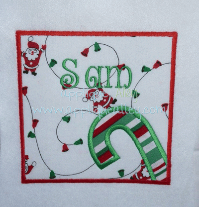 SIDE CANDY CANE PATCH