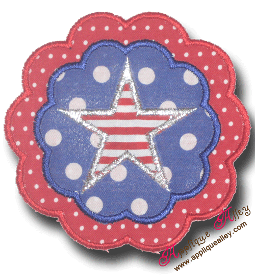 DOUBLE PETAL PATCH WITH STAR