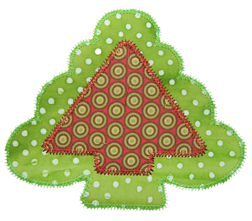 DOUBLE GIRLY CHRISTMAS TREE PATCH