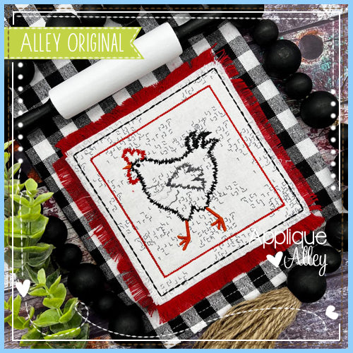 OUTLINE FUZZY FUNKY ROOSTER 6385AAEH – appliquealley