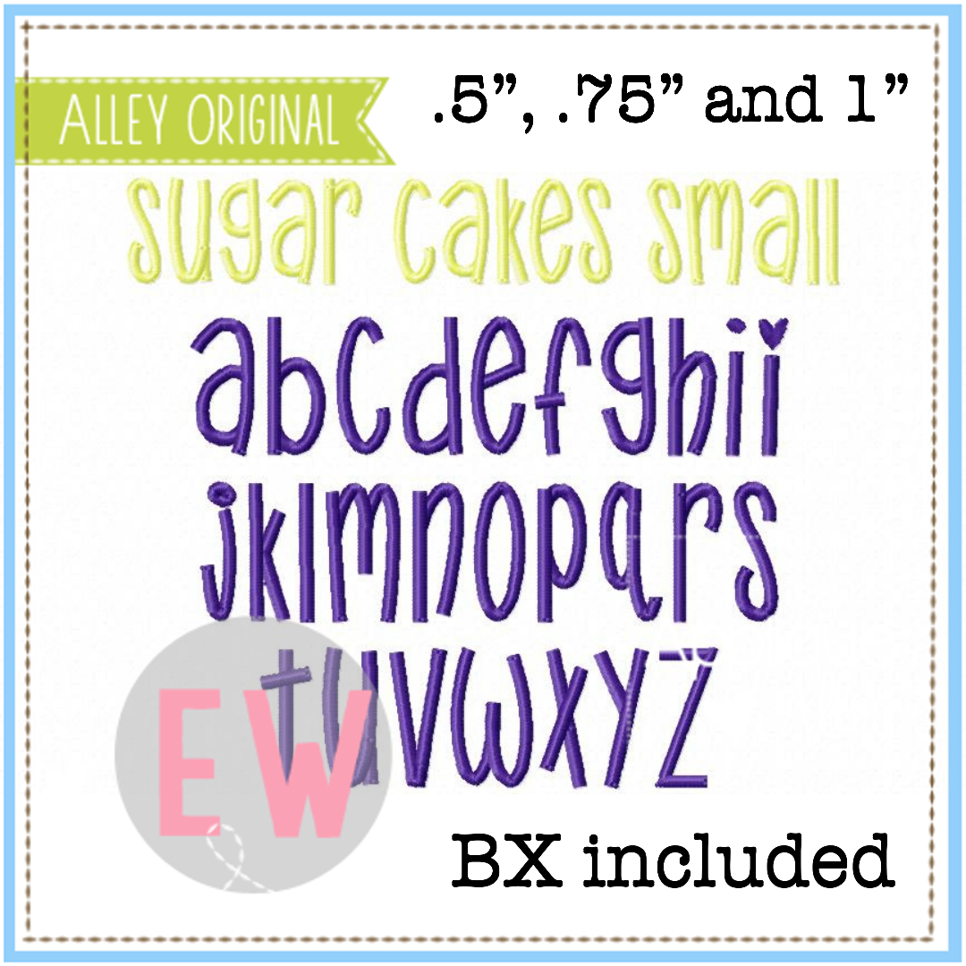 SUGAR CAKES SMALL FONT  6256AAEW