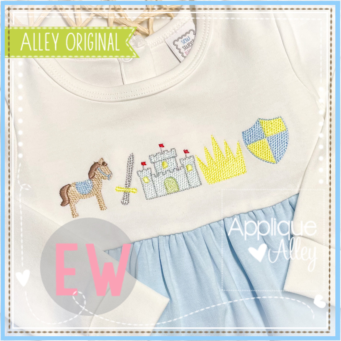 GINGHAM STITCH LITTLE PRINCE EMBROIDERY BUNDLE 6278AAEW