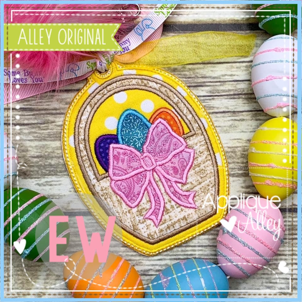 ITH EASTER BASKET BOW BAG TAG 6308AAEW
