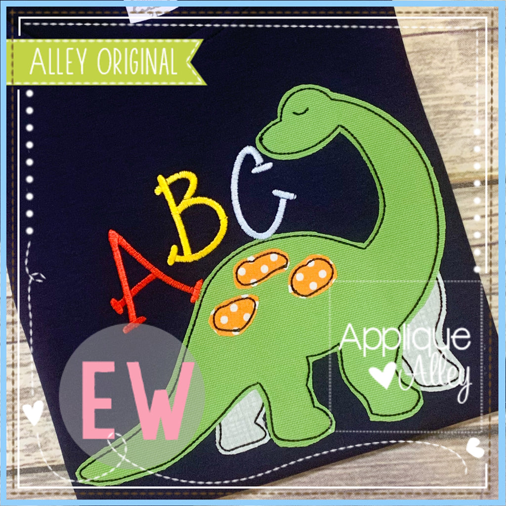 VINTAGE LONG NECK DINO 5614AAEW – appliquealley
