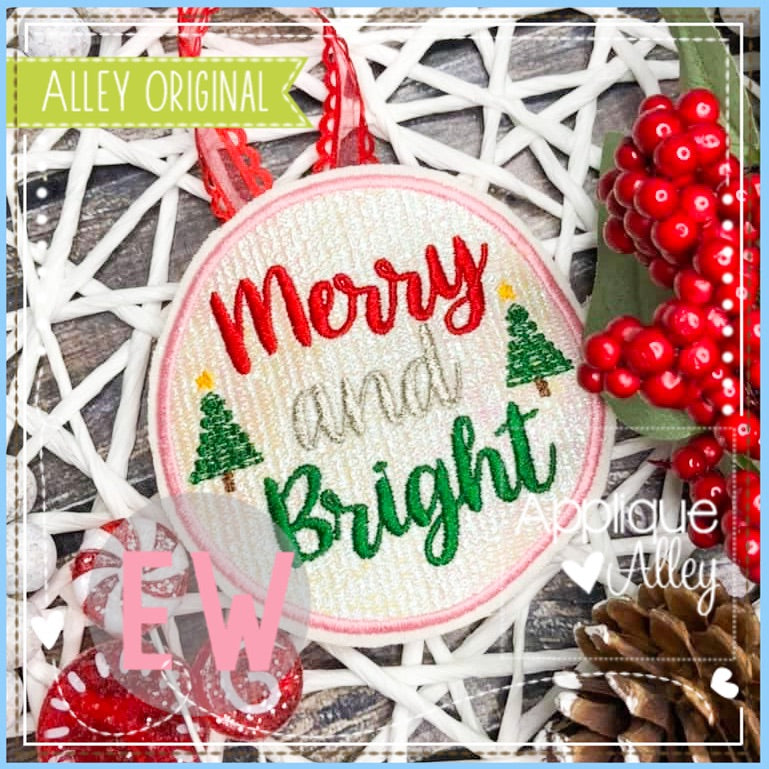 ORNAMENT MERRY AND BRIGHT TREES 6048AAEW