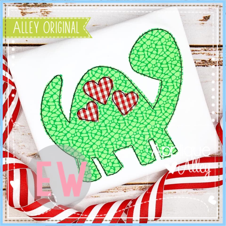 VINTAGE VALENTINES DAY DINO AAEW