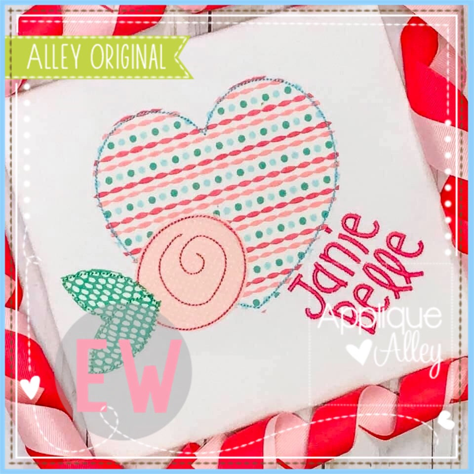 VINTAGE HEART ROSETTE AAEW