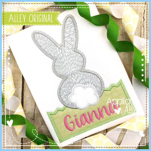 SATIN BUNNY BACK IN GRASS 6373AAEH