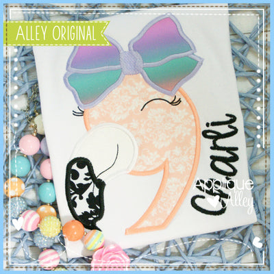 SATIN FLAMINGO FACE WITH BOW 6532 AAEH