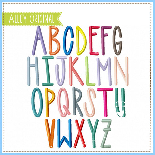 Stringy Font SATIN STRINGY FONT 5588AAEH – appliquealley