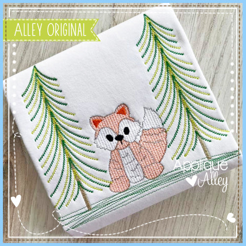 SCRATCHY WOODLAND FOX IN WOODS 6041AAEH