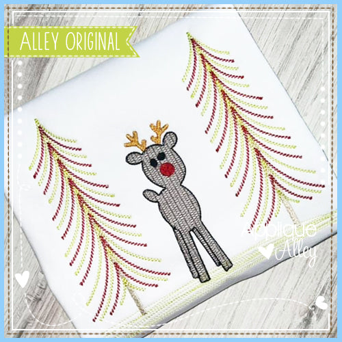 SCRATCHY WOODLAND REINDEER IN WOODS 6040AAEH