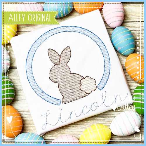 SCRATCHY CIRCLE SITTING BUNNY 5425AAEH