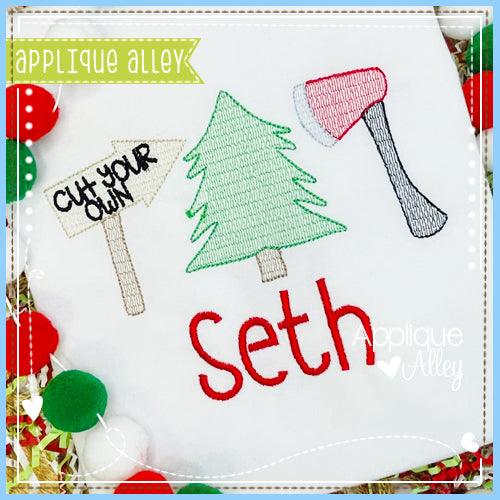 SCRATCHY CUT YOUR OWN TREE WITH AXE 6905AAEH