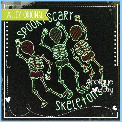 SCRATCHY DANCING SKELETON TRIO 5922AAEH