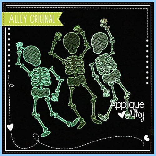 SCRATCHY DANCING SKELETON TRIO 5922AAEH