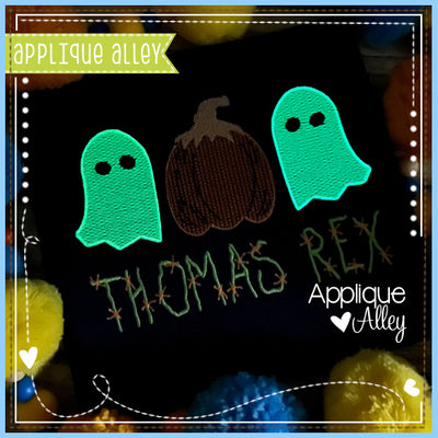SCRATCHY GHOST WITH PUMPKIN TRIO 6605AAEH