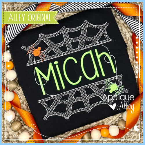 SCRATCHY SPIDERWEB NAME FRAME 5871AAEH – appliquealley