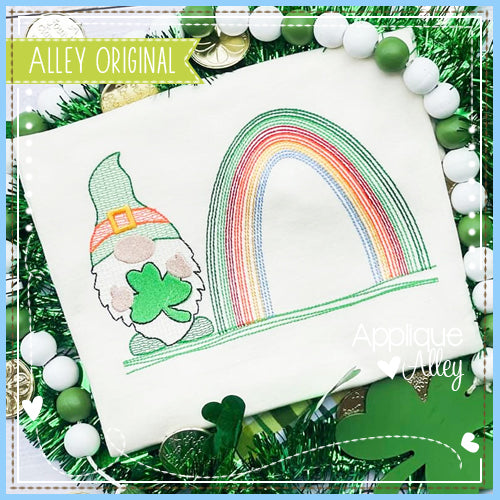 SCRATCHY ST PATRICKS GNOME WITH RAINBOW 6229AAEH