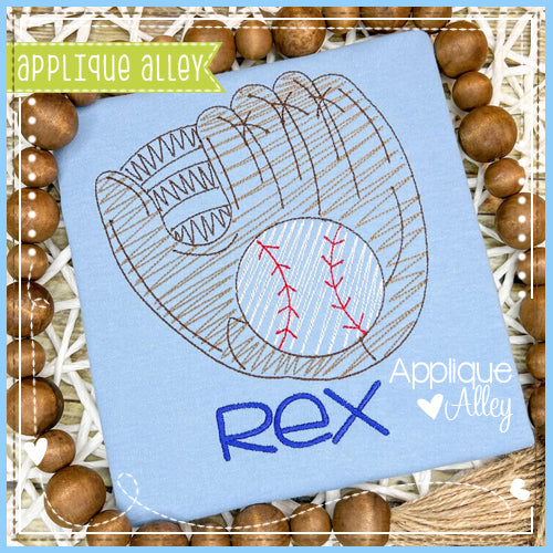 SCRIBBLED BASEBALL GLOVE WITH BALL 7138AAEH