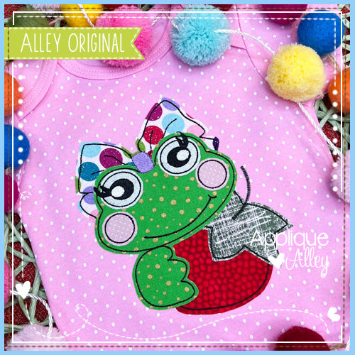 VINTAGE FROG GIRL WITH STRAWBERRY 6508AAEH