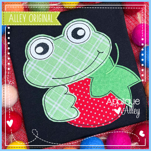 VINTAGE FROG WITH STRAWBERRY 6509AAEH